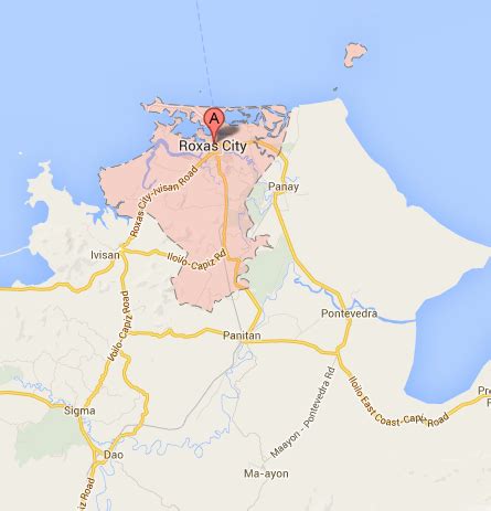 nbi roxas city location|Google Maps.